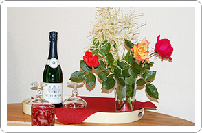 Sekt zum Empfang